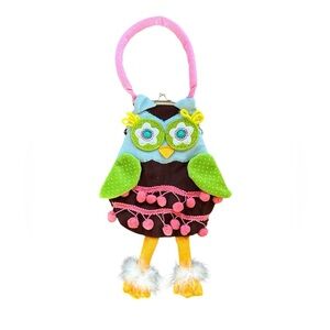 COLORFUL HAPPY HOOT OWL PURSE POCKETBOOK